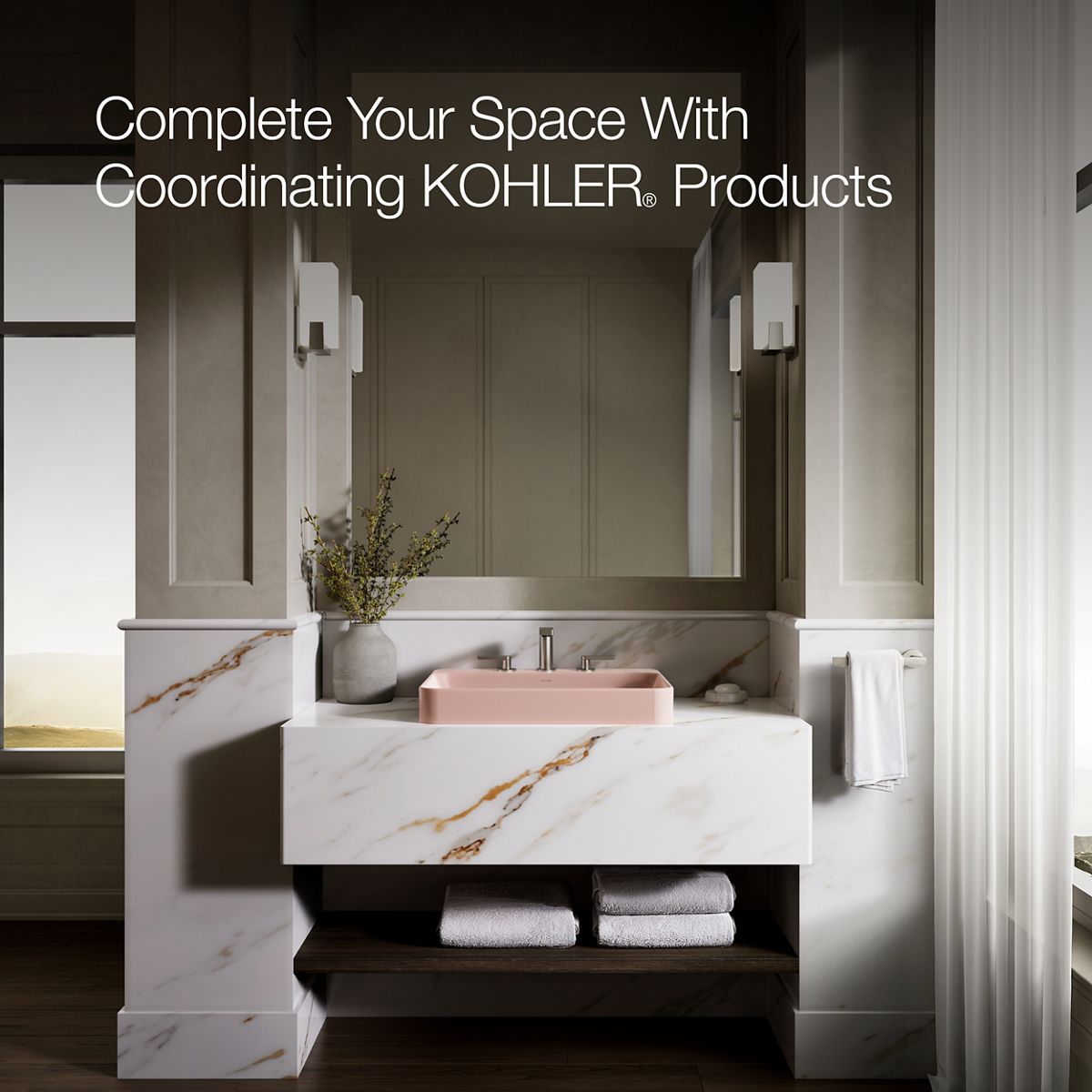 KOHLER Vox 23" rectangular vessel bathroom sink