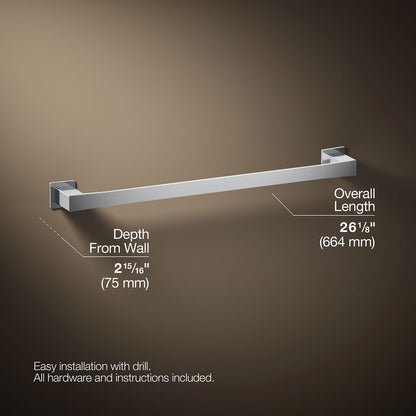 KOHLER K-26634 Honesty 24" towel bar