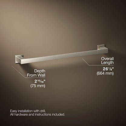 KOHLER K-26634 Honesty 24" towel bar