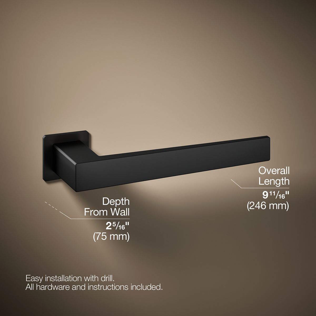 KOHLER K-26637 Honesty Towel arm