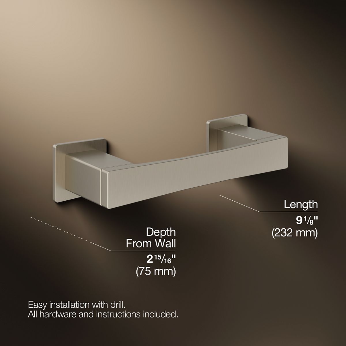 KOHLER K-26638 Honesty Pivoting toilet paper holder