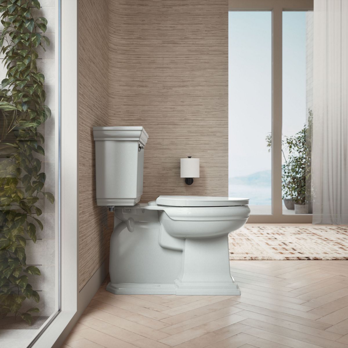 KOHLER K-26801 Impro ReadyLatch Quiet-Close elongated toilet seat