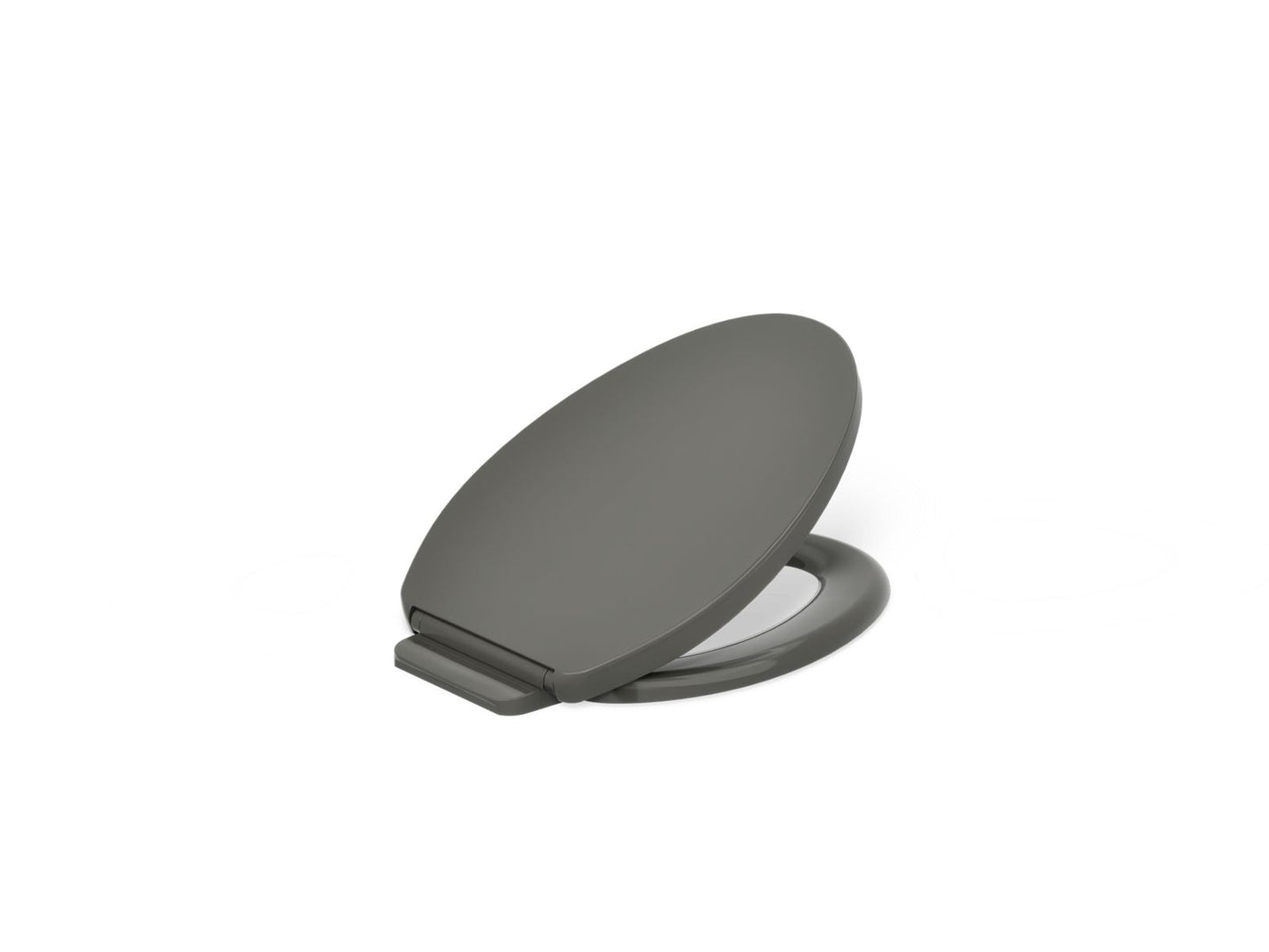 KOHLER K-26801 Impro ReadyLatch Quiet-Close elongated toilet seat, thunder grey