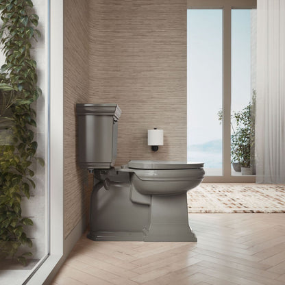 KOHLER K-26801 Impro ReadyLatch Quiet-Close elongated toilet seat, thunder grey - view 3