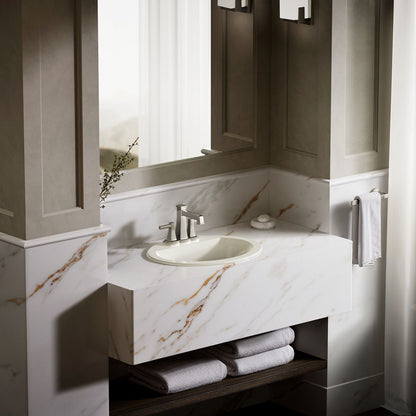 KOHLER Bryant 20-1/4" oval drop-in bathroom sink