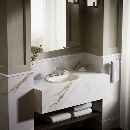 KOHLER Bryant 20-1/4" oval drop-in bathroom sink