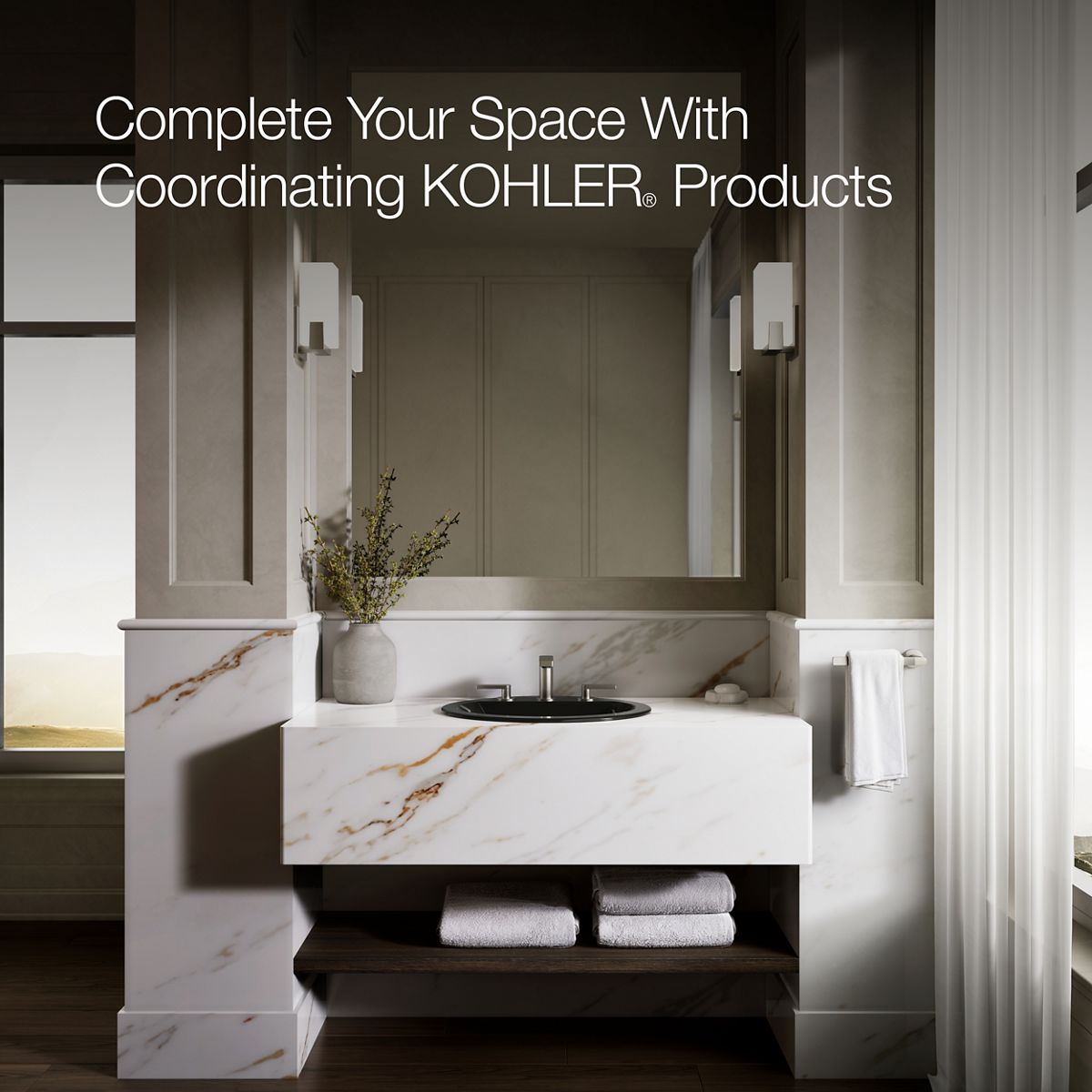 KOHLER Bryant 20-1/4" oval drop-in bathroom sink