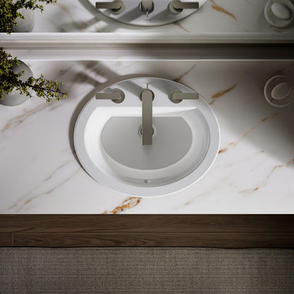 KOHLER Bryant 20-1/4" oval drop-in bathroom sink