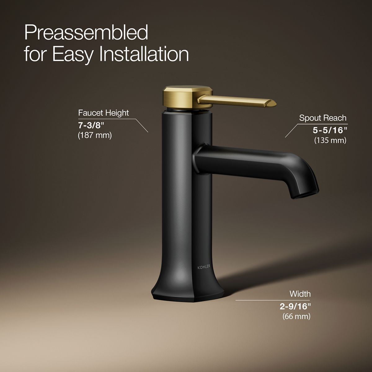 KOHLER K-27000-4 Occasion Single-handle bathroom sink faucet, 1.2 gpm