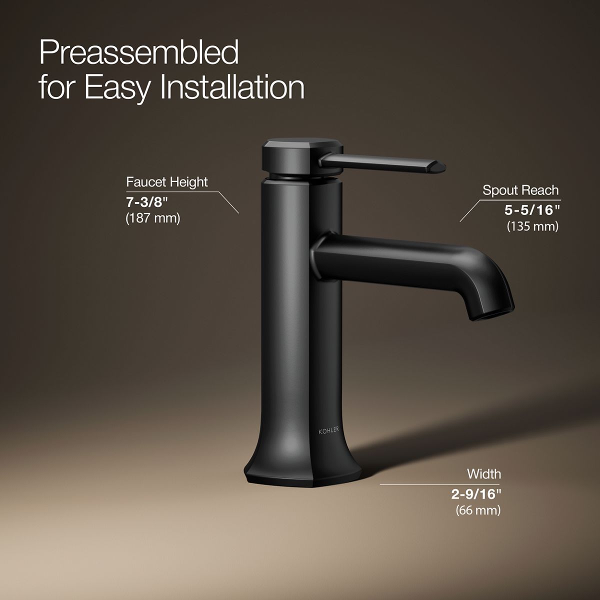 KOHLER K-27000-4 Occasion Single-handle bathroom sink faucet, 1.2 gpm