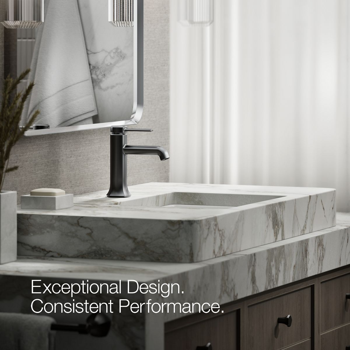 KOHLER K-27000-4K Occasion Single-handle bathroom sink faucet, 1.0 gpm