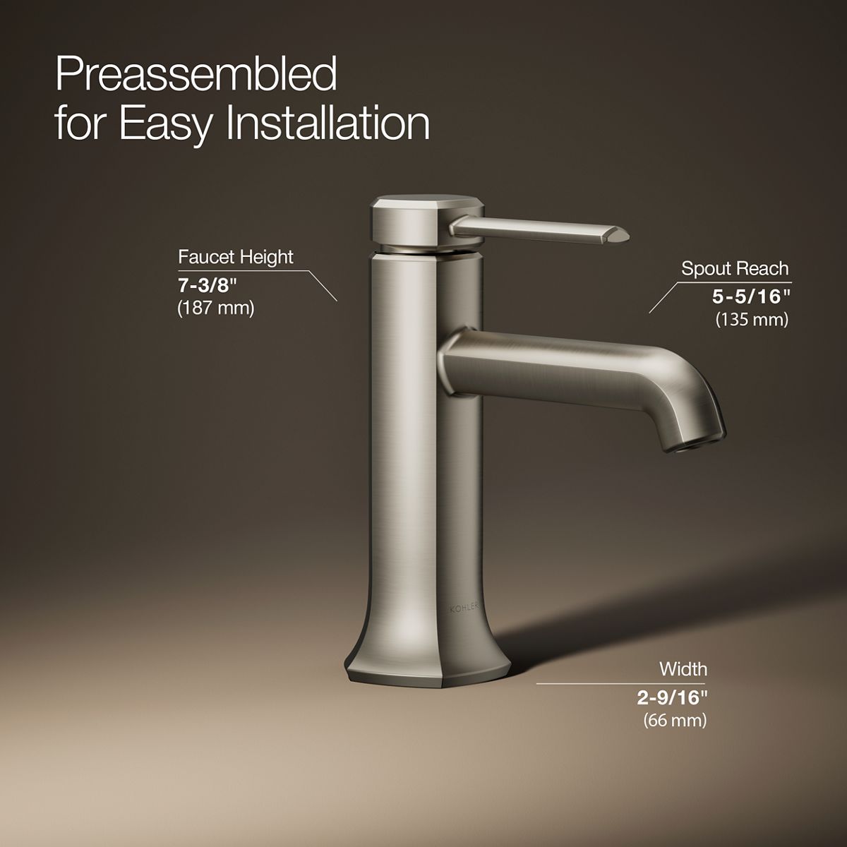 KOHLER K-27000-4K Occasion Single-handle bathroom sink faucet, 1.0 gpm