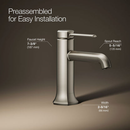 KOHLER K-27000-4K Occasion Single-handle bathroom sink faucet, 1.0 gpm
