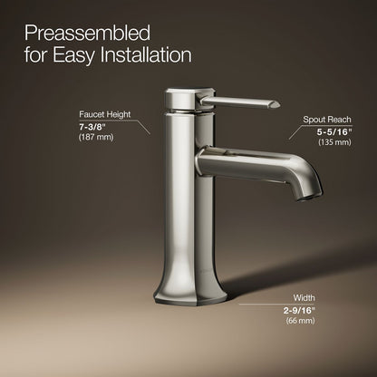 KOHLER K-27000-4K Occasion Single-handle bathroom sink faucet, 1.0 gpm
