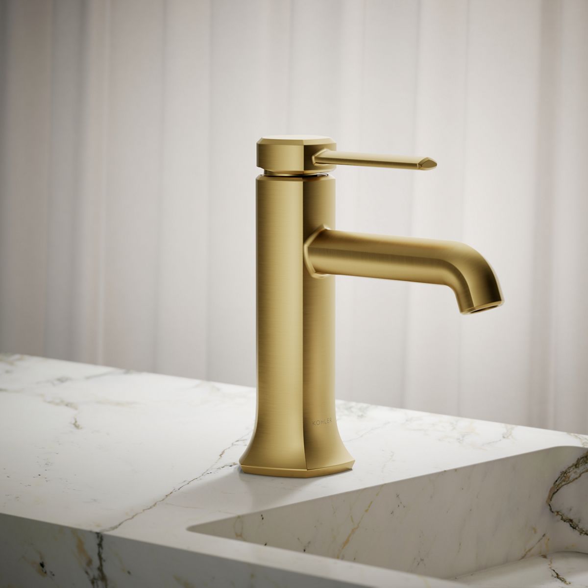 KOHLER K-27000-4N Occasion Single-handle bathroom sink faucet, 0.5 gpm
