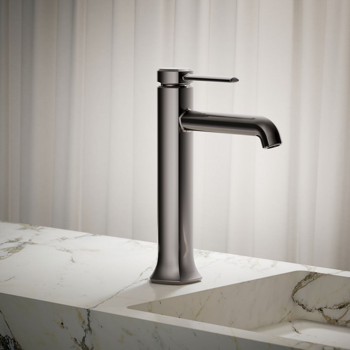 KOHLER K-27003-4K Occasion Tall single-handle bathroom sink faucet, 1.0 gpm