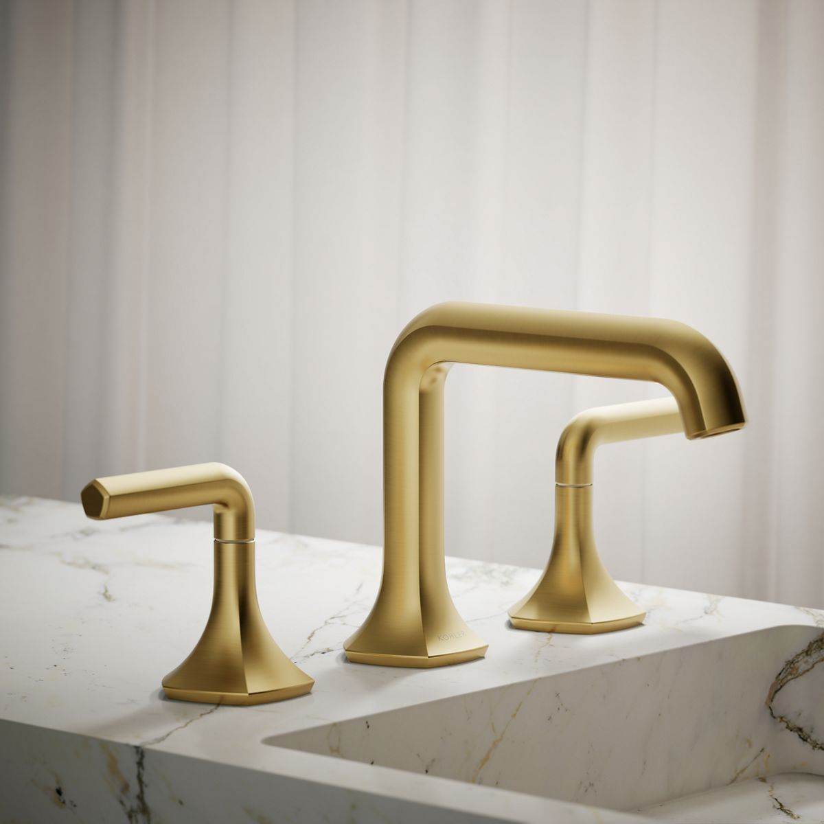 KOHLER K-27009-N Occasion Bathroom sink faucet spout with Straight design, 0.5 gpm
