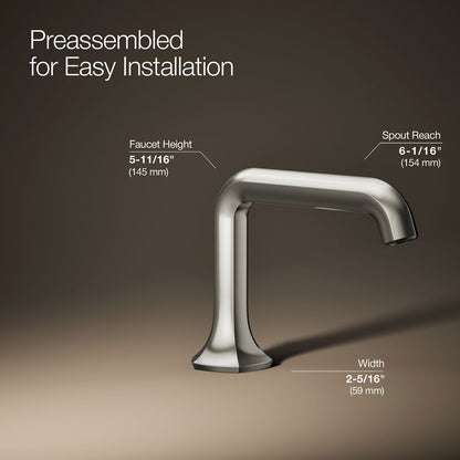 KOHLER K-27009-N Occasion Bathroom sink faucet spout with Straight design, 0.5 gpm