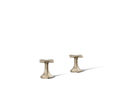 KOHLER K-27010-3 Occasion Cross bathroom sink faucet handles, vibrant brushed bronze