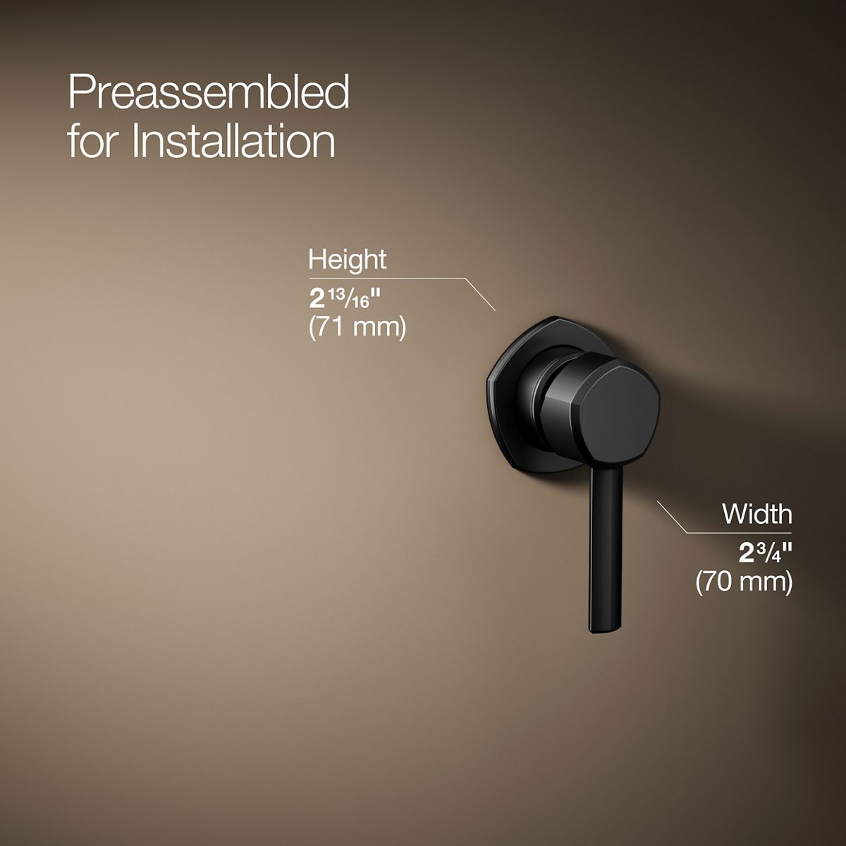 KOHLER K-27012-4 Occasion Wall-mount bathroom sink faucet handle