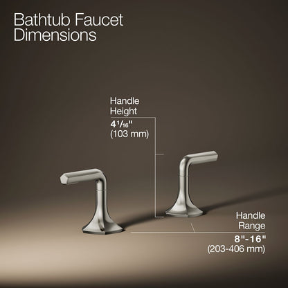KOHLER K-27018-4 Occasion Deck-mount bath faucet handles with Lever design