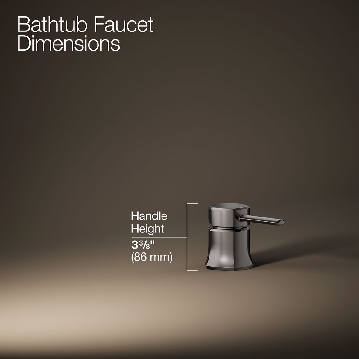 KOHLER K-27019-4 Occasion Deck-mount bath faucet handle