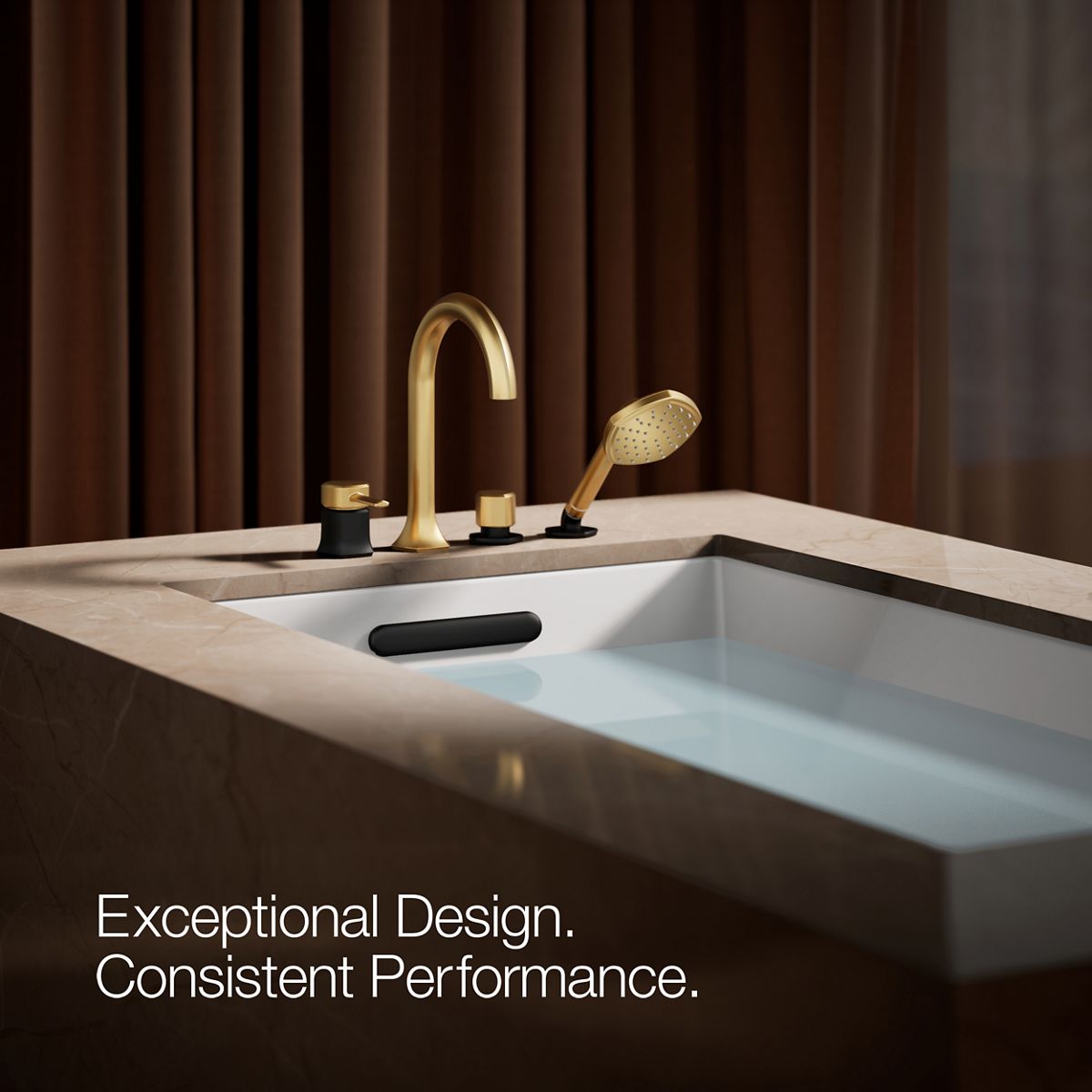 KOHLER K-27022 Occasion Deck-mount handshower holder and two-way diverter valve