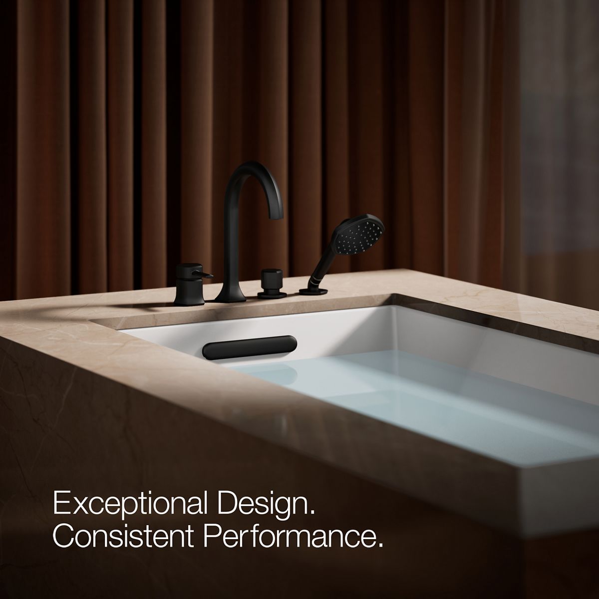 KOHLER K-27022 Occasion Deck-mount handshower holder and two-way diverter valve