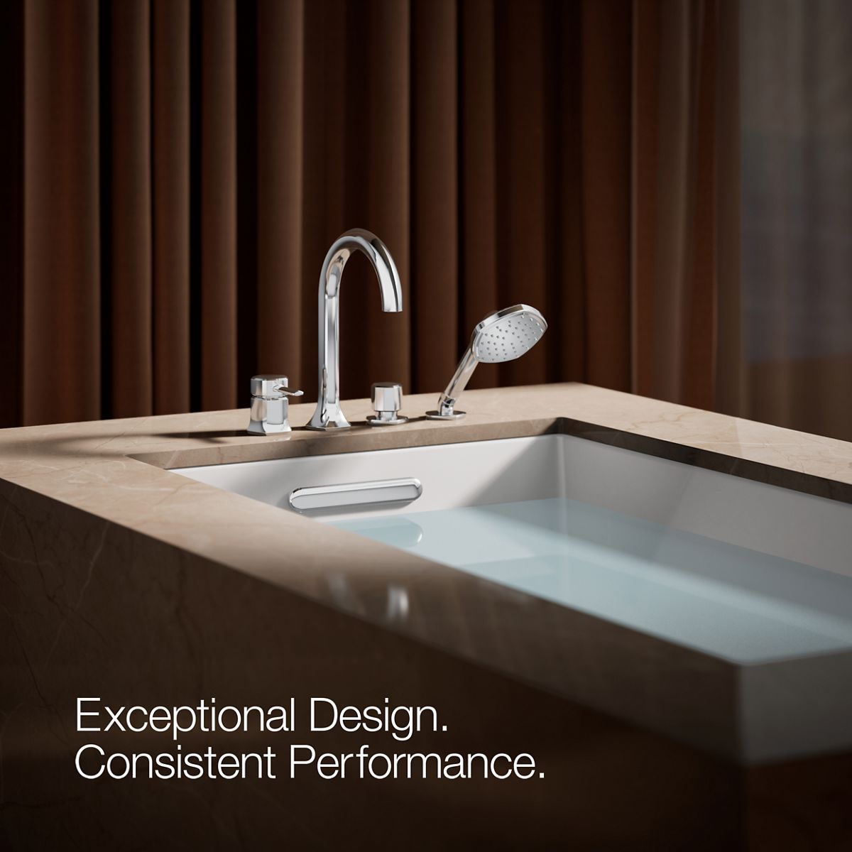 KOHLER K-27022 Occasion Deck-mount handshower holder and two-way diverter valve