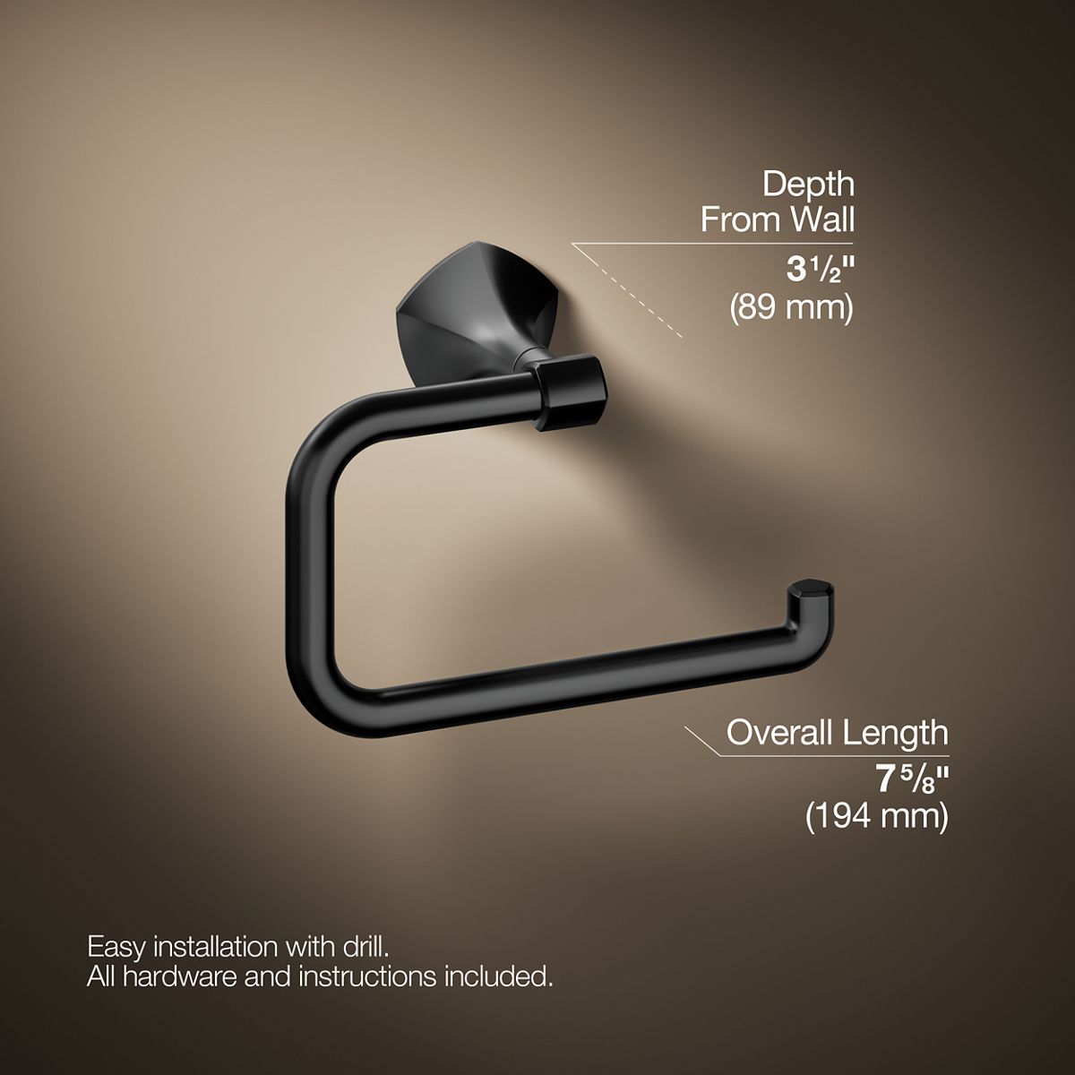 KOHLER K-27063 Occasion Towel ring