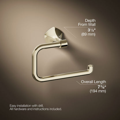 KOHLER K-27063 Occasion Towel ring, vibrant french gold - view 5