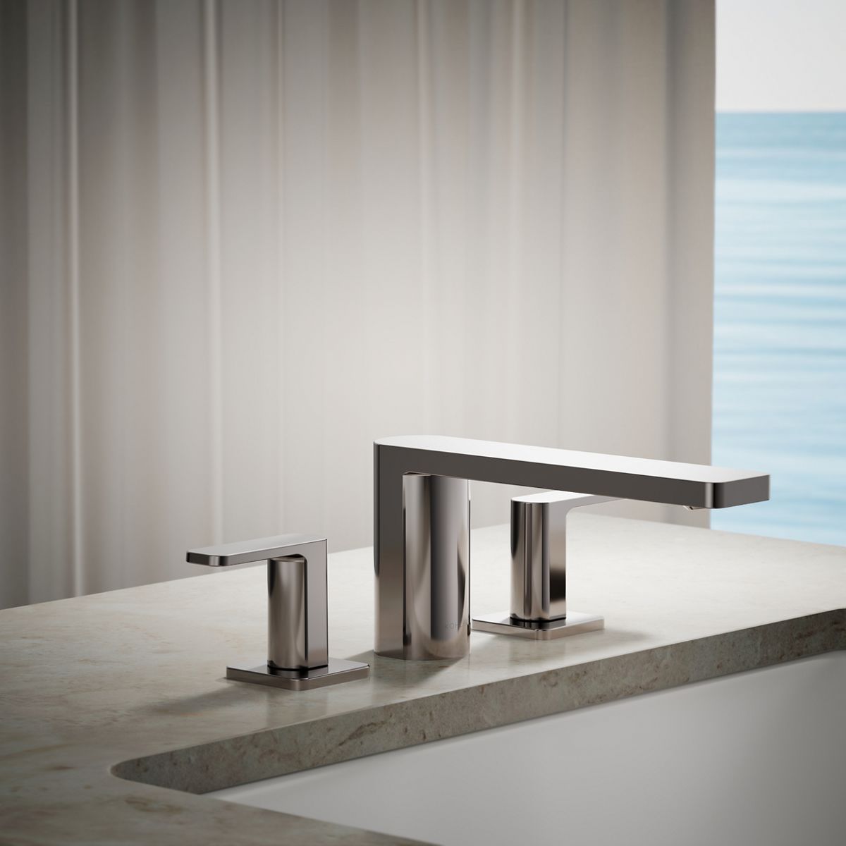 KOHLER K-27121-4 Parallel Deck-mount bath faucet