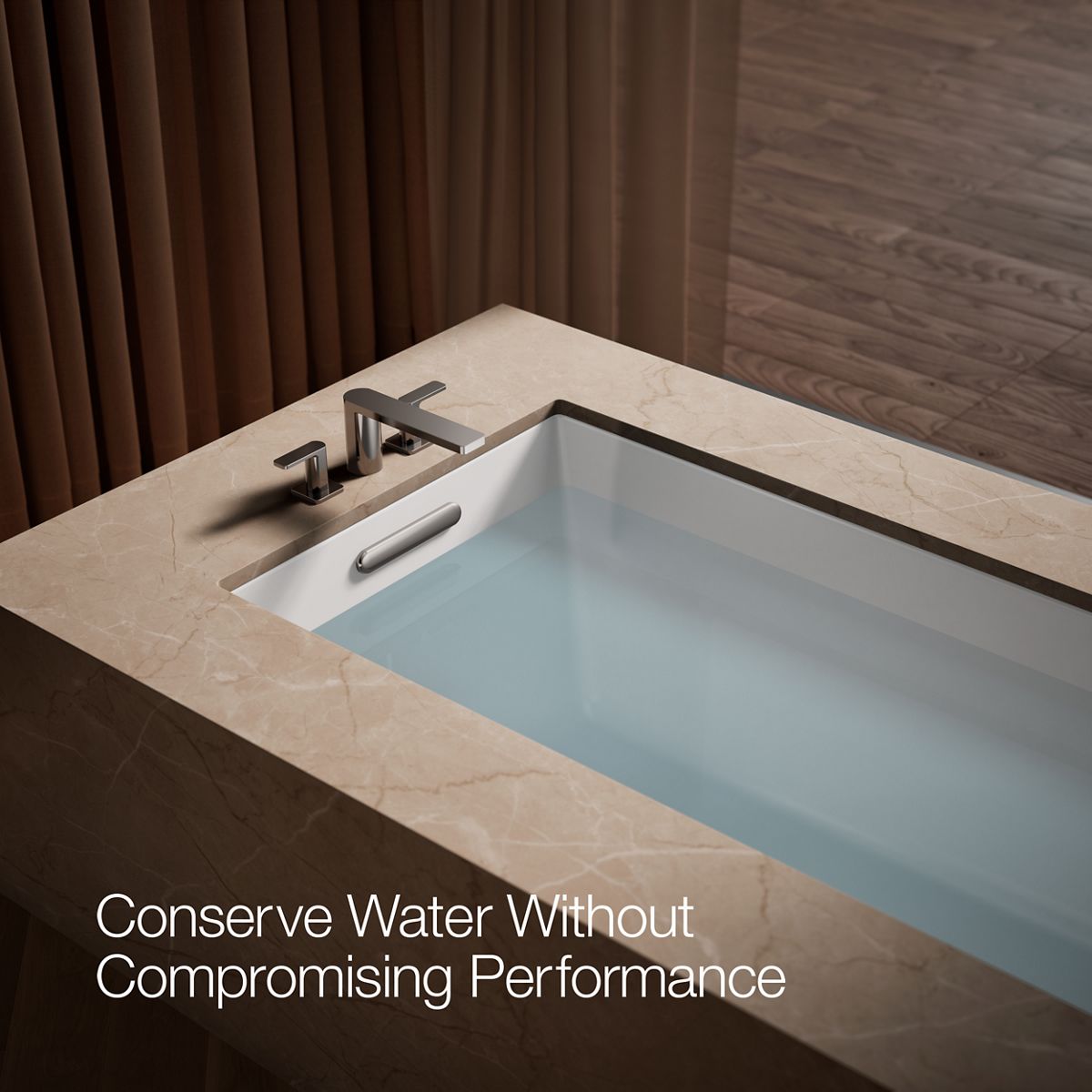 KOHLER K-27121-4 Parallel Deck-mount bath faucet