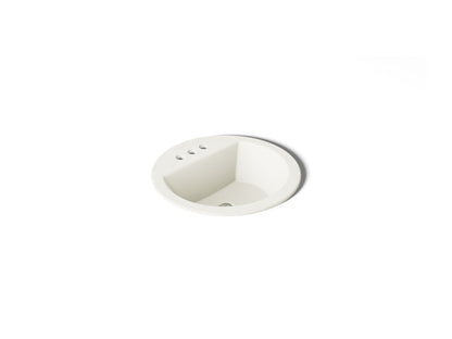 KOHLER K-2714-4 Bryant 19" round drop-in bathroom sink