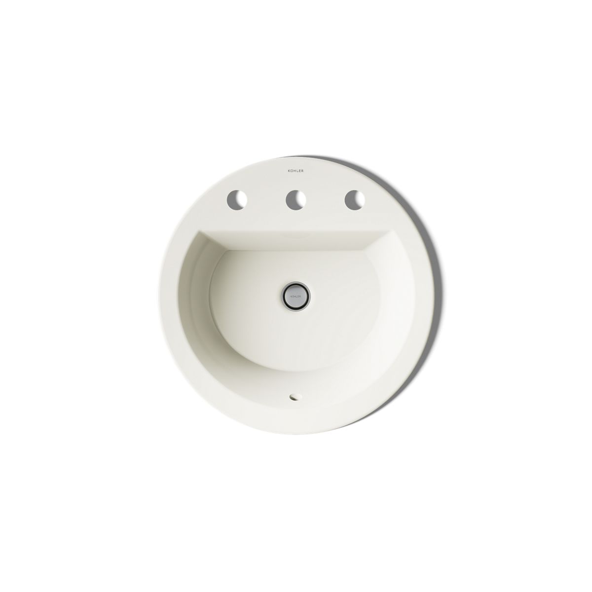 KOHLER K-2714-8 Bryant 19" round drop-in bathroom sink