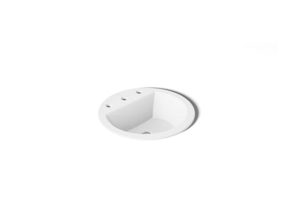 KOHLER K-2714-8 Bryant 19" round drop-in bathroom sink