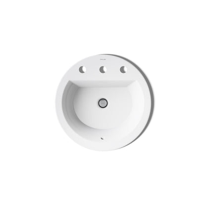 KOHLER K-2714-8 Bryant 19" round drop-in bathroom sink