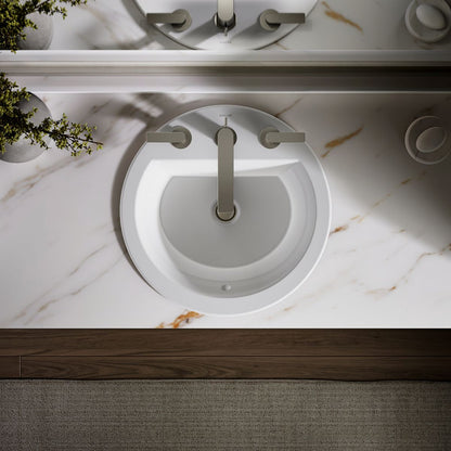 KOHLER K-2714-8 Bryant 19" round drop-in bathroom sink