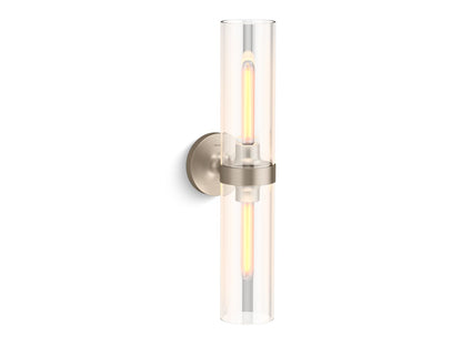 KOHLER K-27263-SC02 Purist Two-light sconce