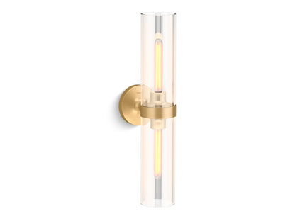 KOHLER K-27263-SC02 Purist Two-light sconce