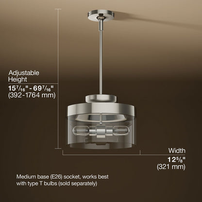 3/4 view of product with dimensions