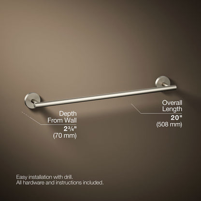 KOHLER K-27286 Elate 18" towel bar