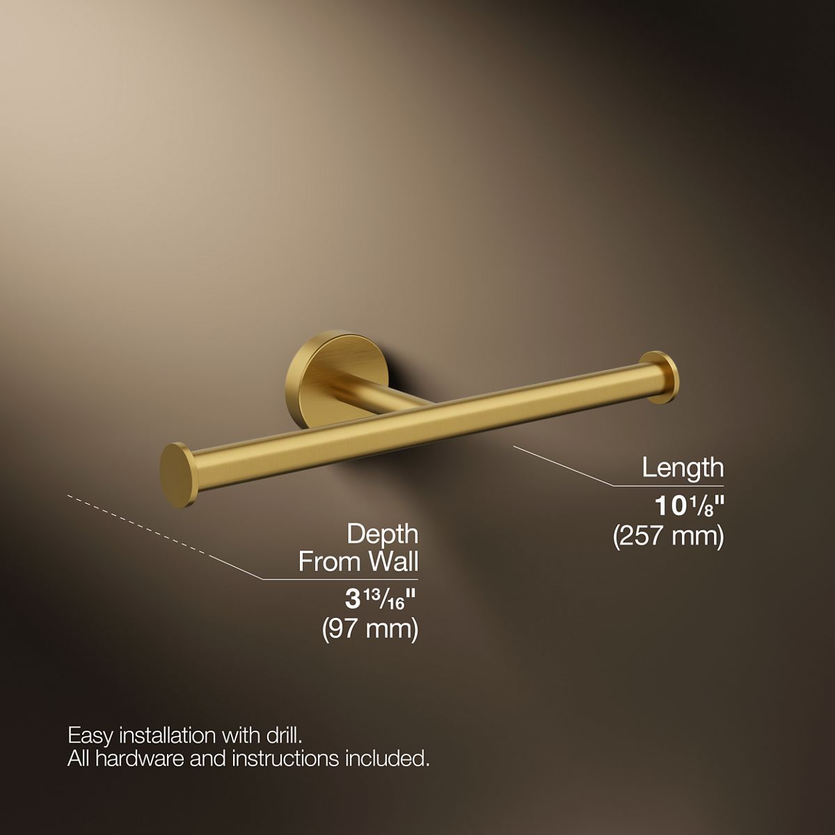 KOHLER K-27289 Elate Double toilet paper holder