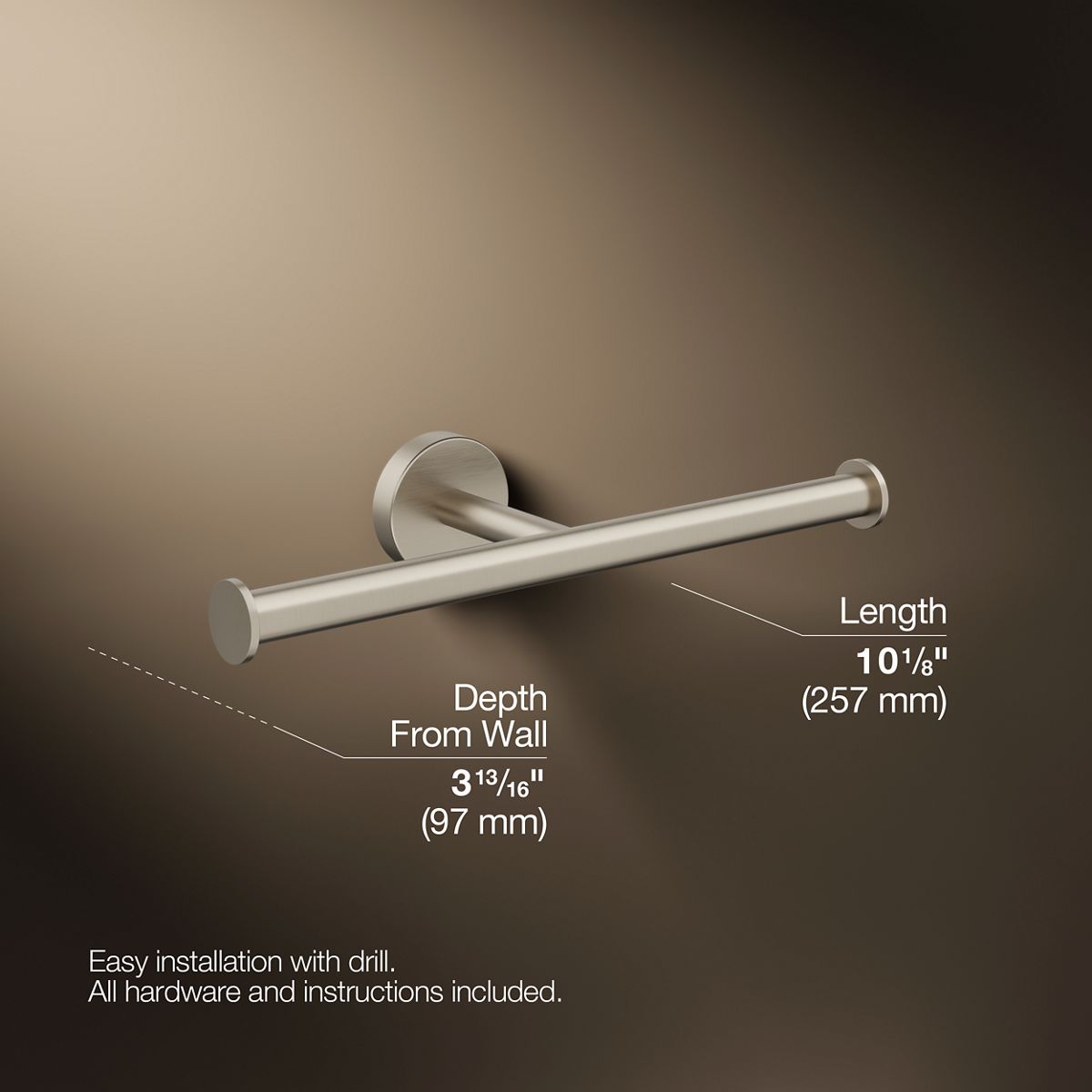 KOHLER K-27289 Elate Double toilet paper holder