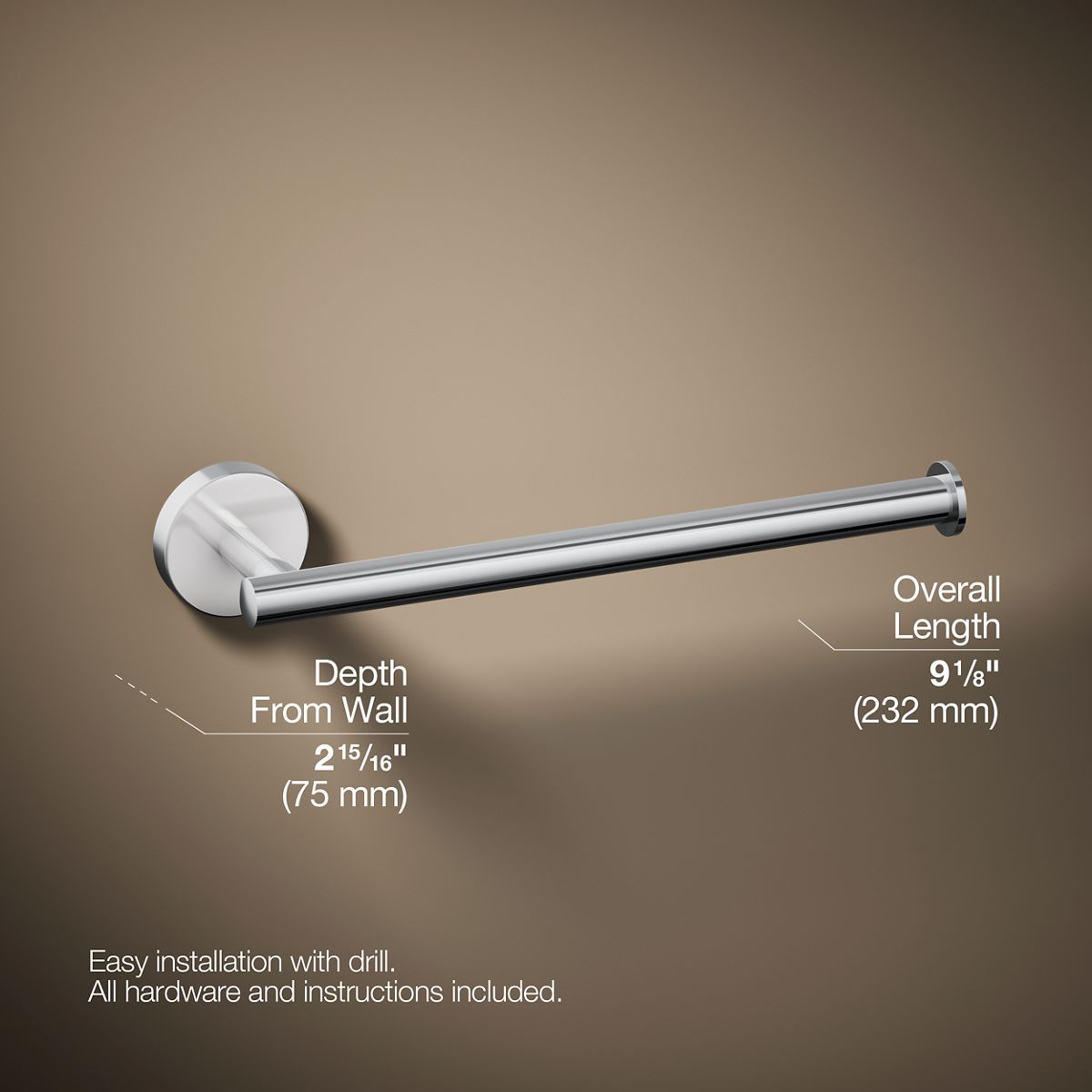 KOHLER K-27291 Elate 9" towel arm