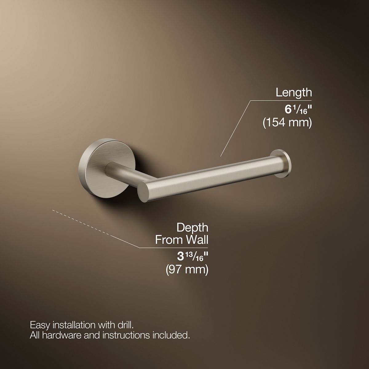 KOHLER K-27292 Elate Toilet paper holder