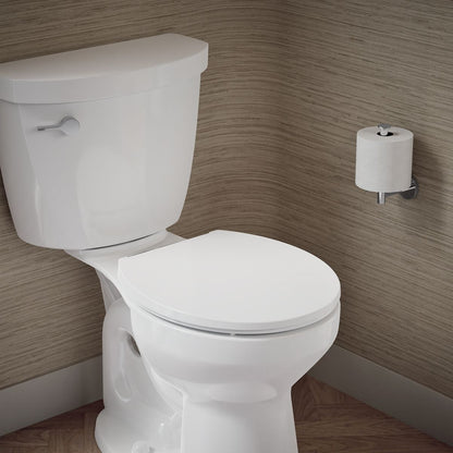 KOHLER K-27332-CP Glissade ReadyLatch® Quiet-Close™ Round-front Toilet Seat, White - image focused on single product story