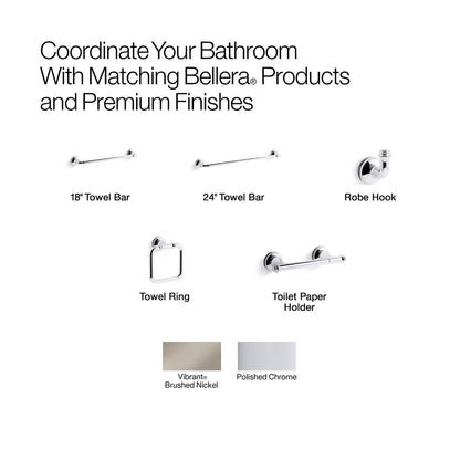 KOHLER K-27384 Bellera 24" towel bar, polished chrome - view 2