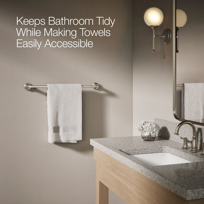 KOHLER K-27384 Bellera 24" towel bar, vibrant brushed nickel - view 4