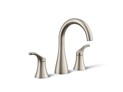 KOHLER K-27390-4N Simplice Widespread bathroom sink faucet, 0.5 gpm
